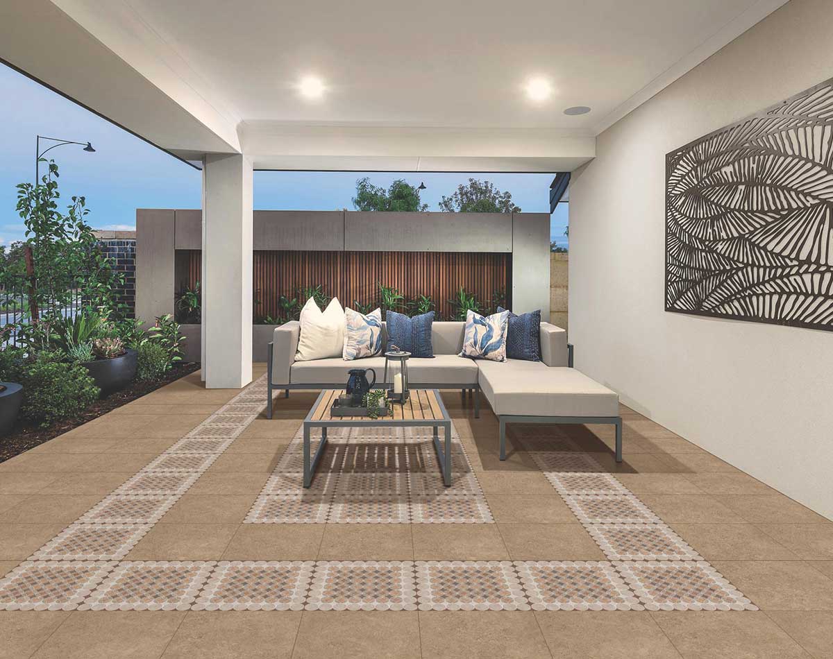 Rd 35 400x400mm Cream Decor Tiles for Wall and Floor | Simpolo