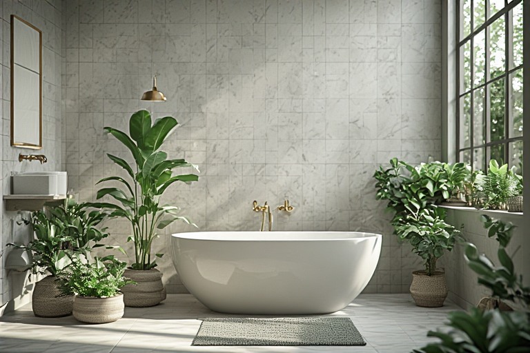 Plants or Succulents Bathroom Accessories