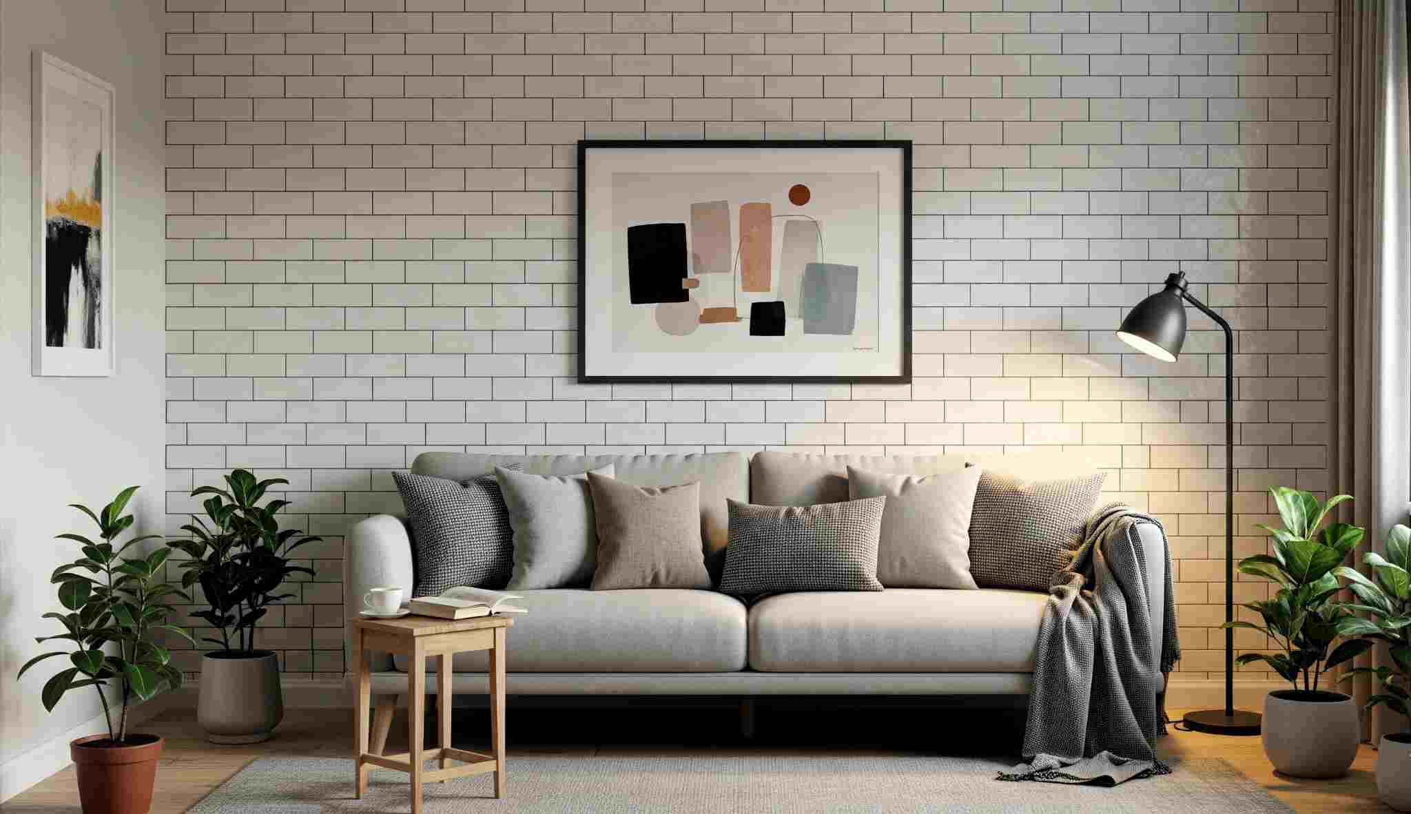 Accent Walls and Living Rooms Subway Tile