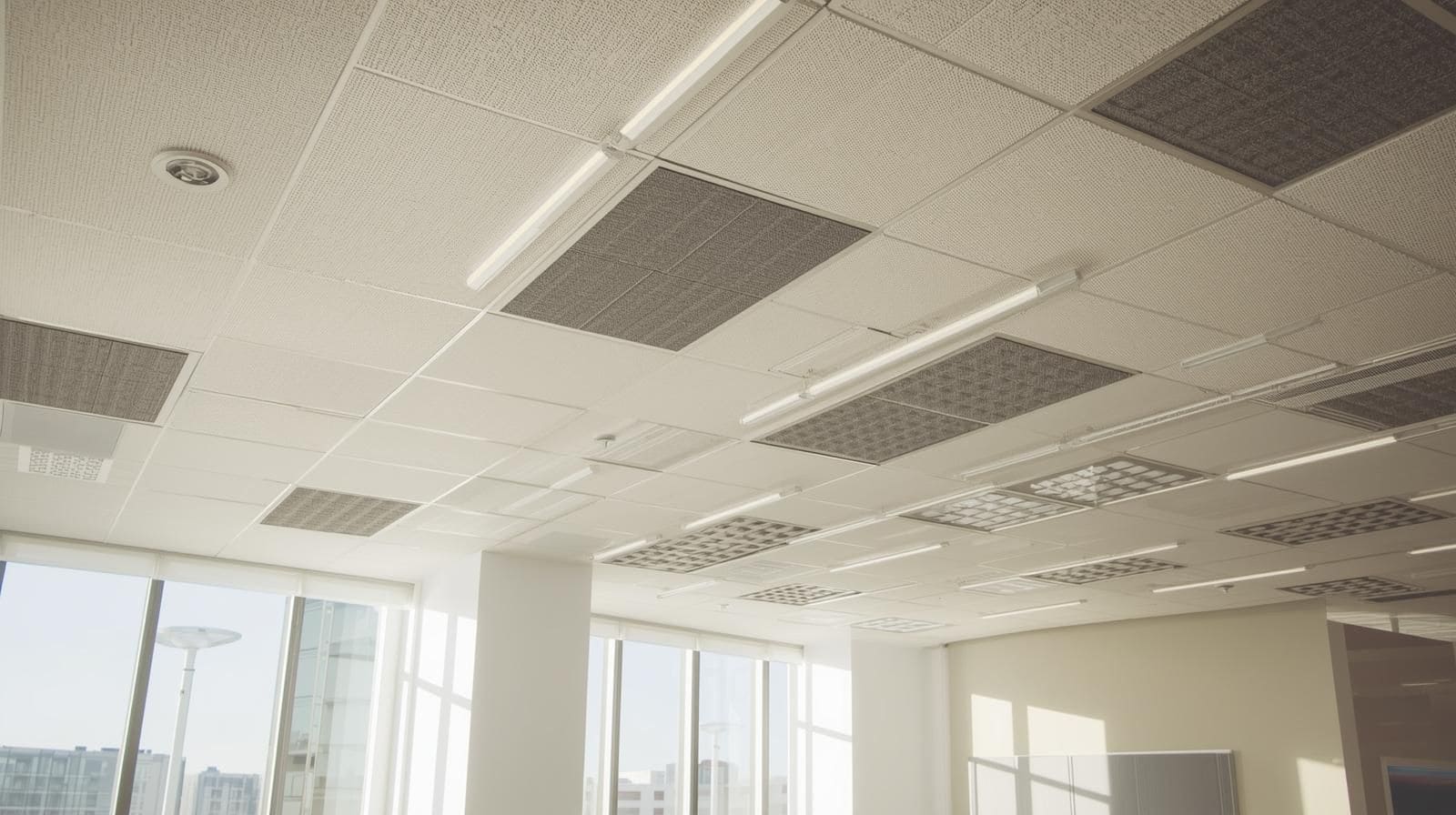 Acoustic Ceiling Tiles for Noise Control.