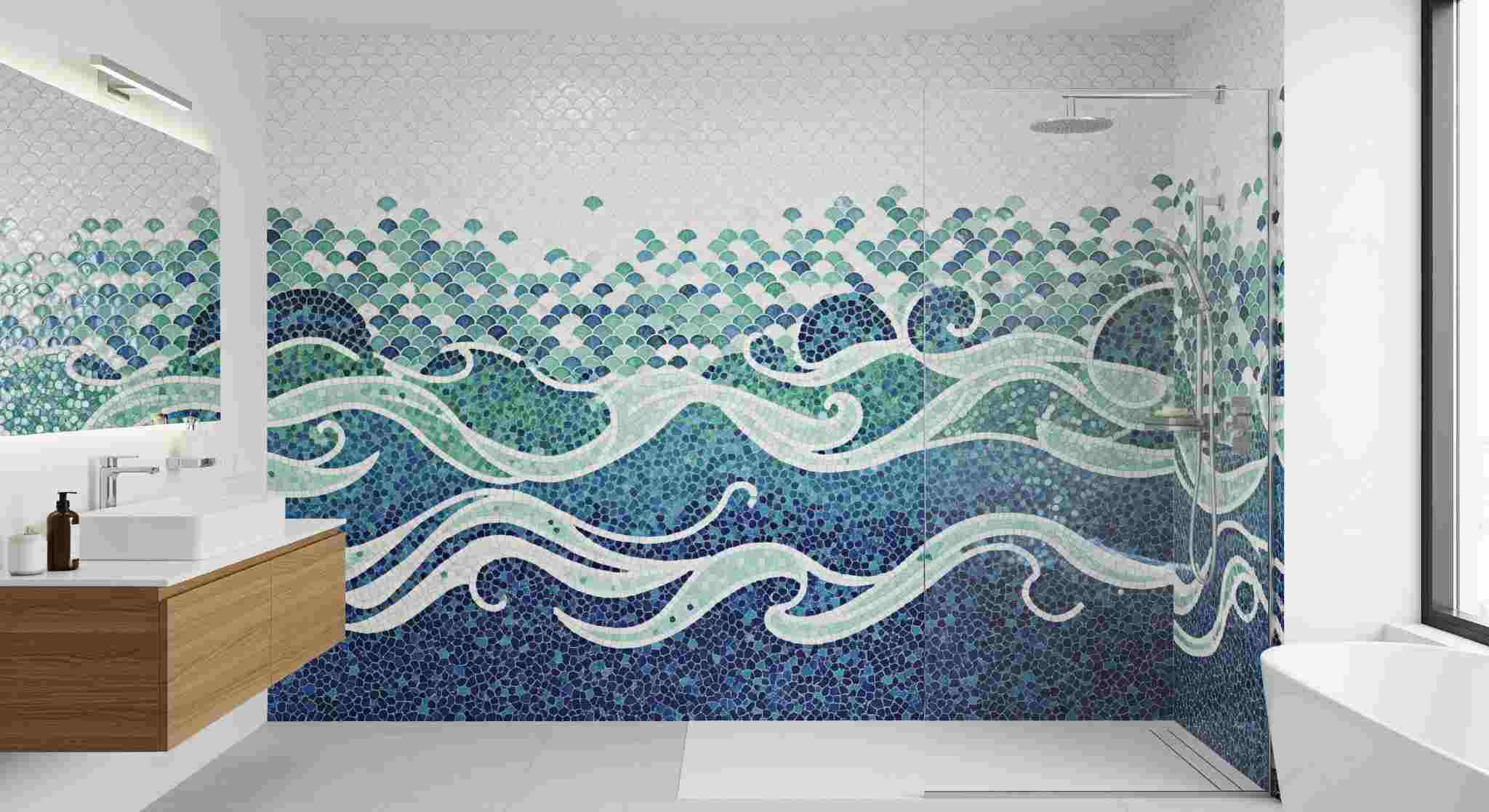 Aquatic Wonders Mosaic Tiles