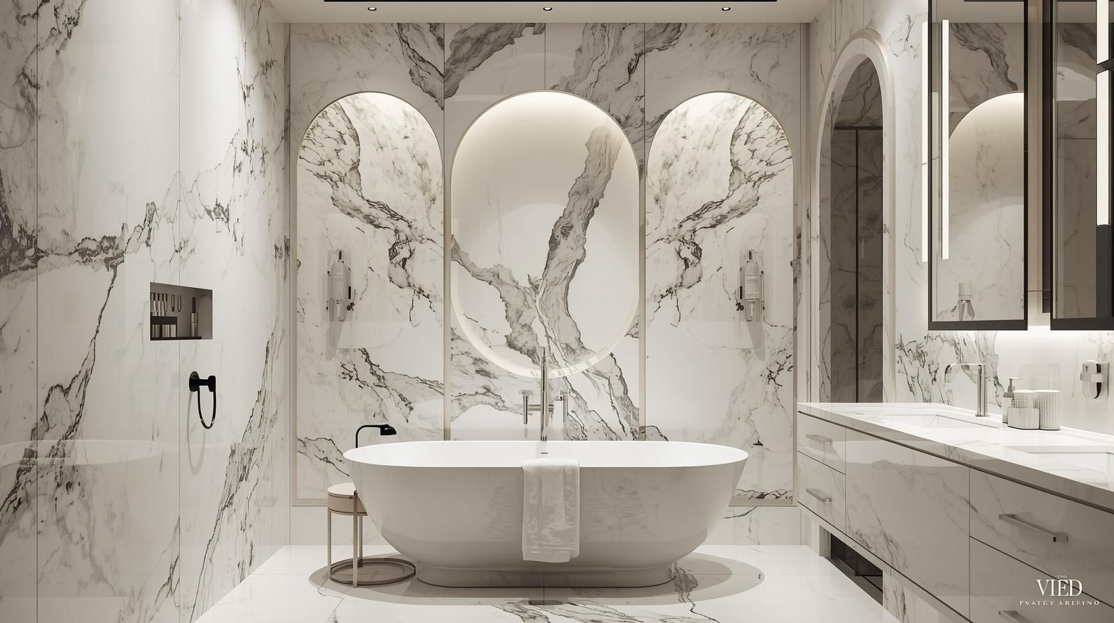Arabescato White Marble Texture