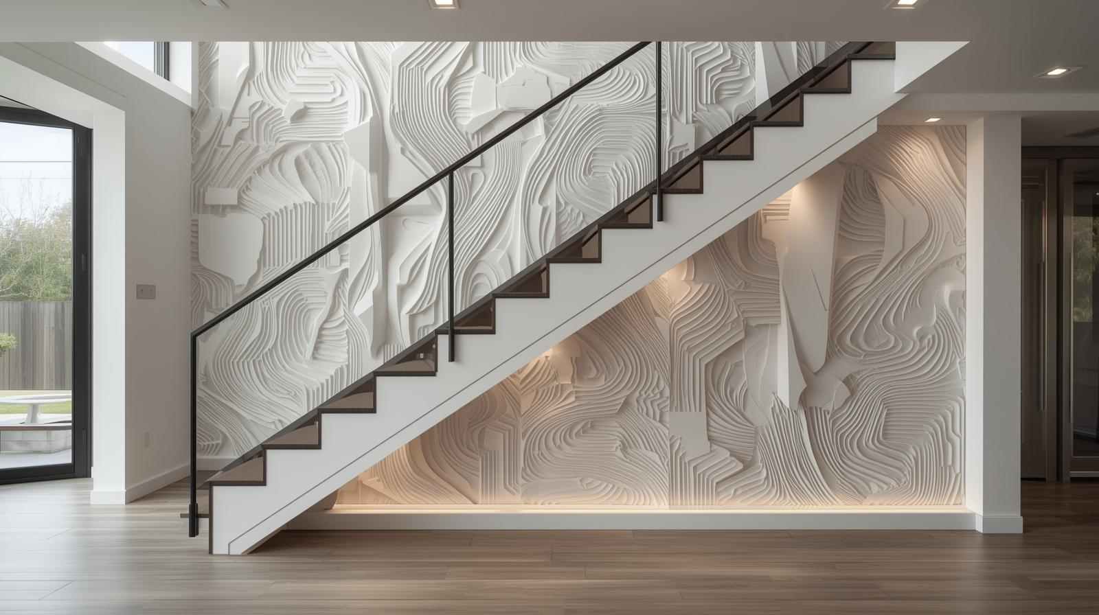 Artistic Contemporary Staircase Wall Panels
