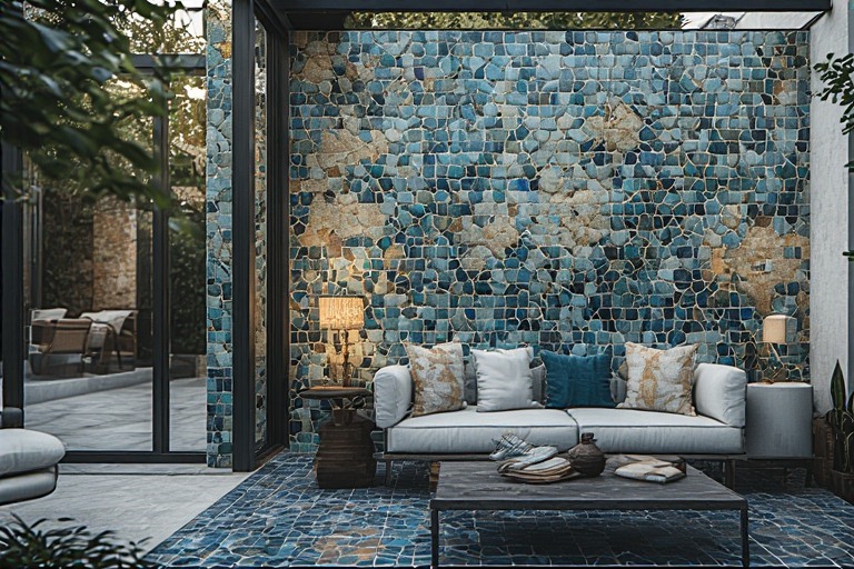 Outdoor Wall Design with Artistic Murals
