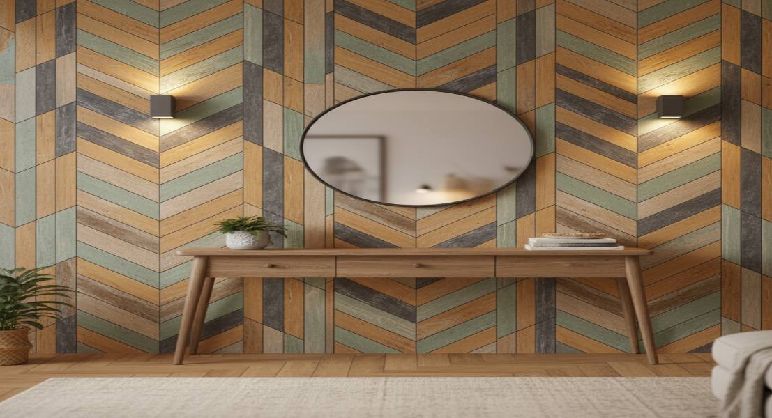 Artistic Patterns in Rustic Tile Arrangements