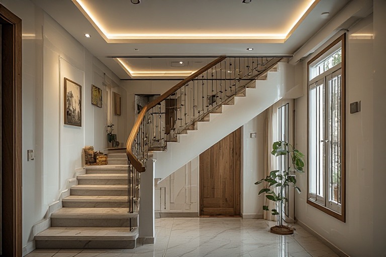 Awning Staircase Window Design