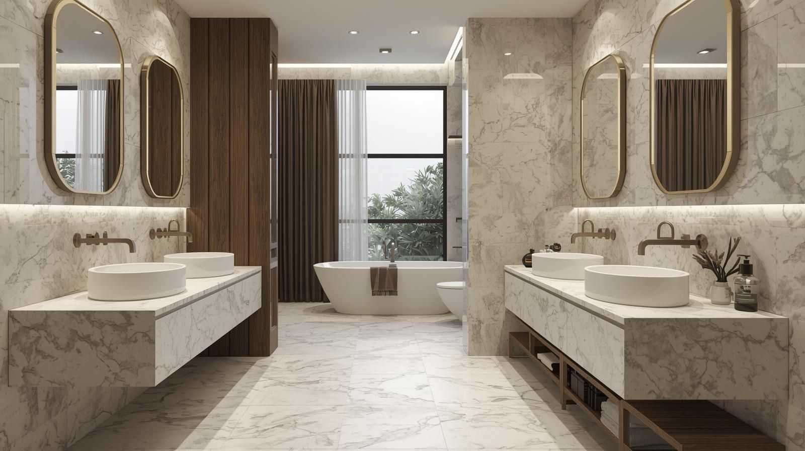 Bathroom Wash Basin Counter Design Ideas