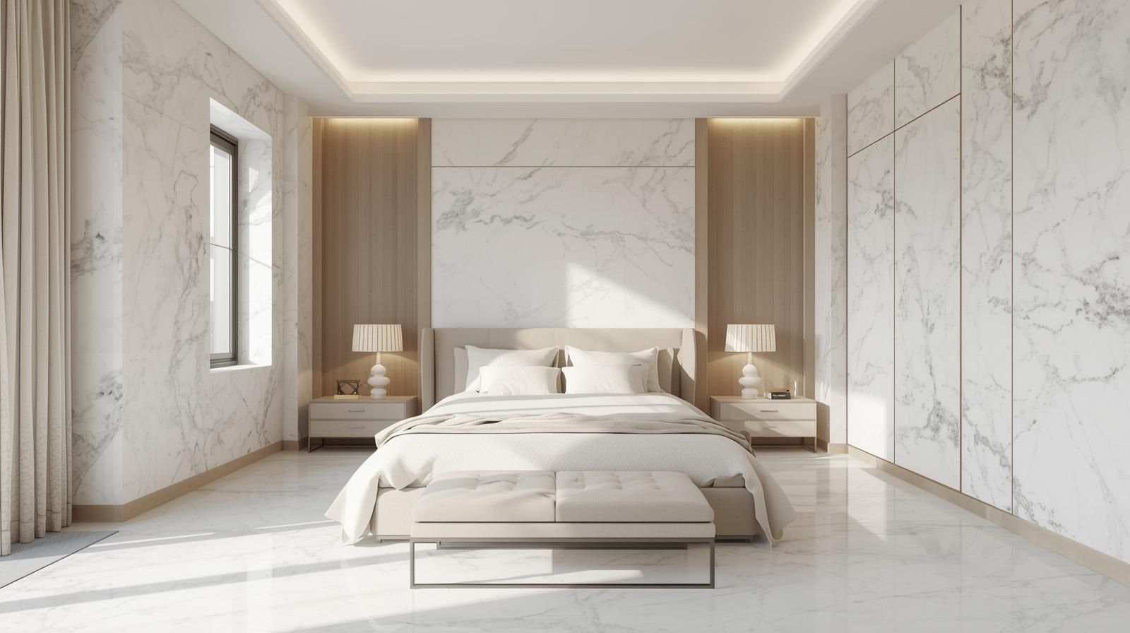 Bianco Carrara Venato Marble Texture