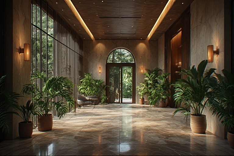 Biophilic Foyer Design
