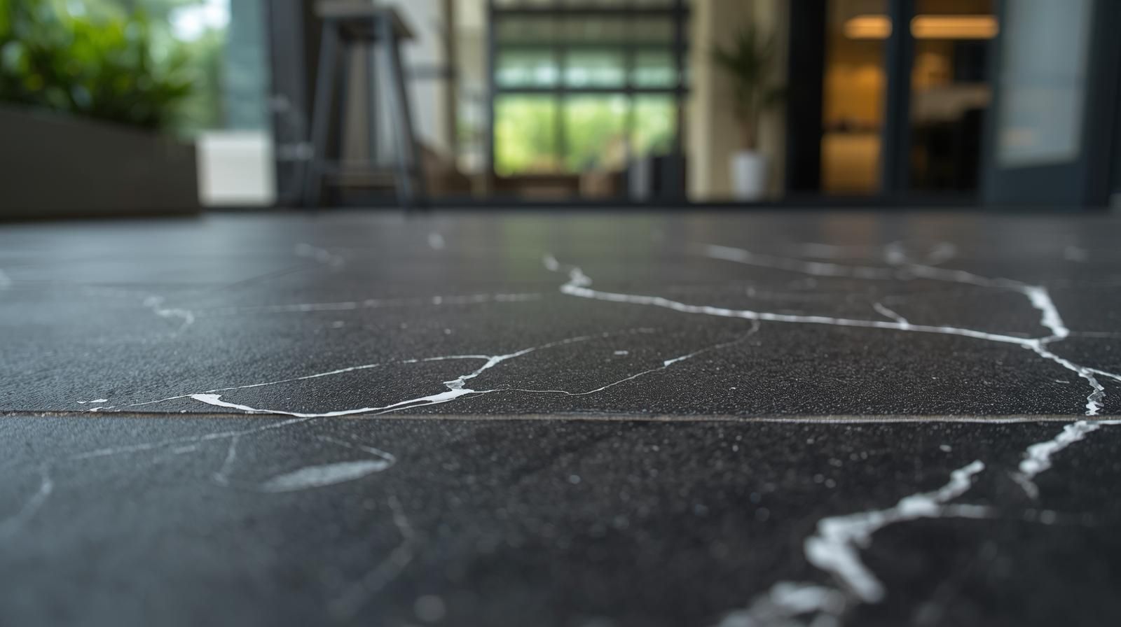 Black Marble Tile Texture for Outdoor Patios.