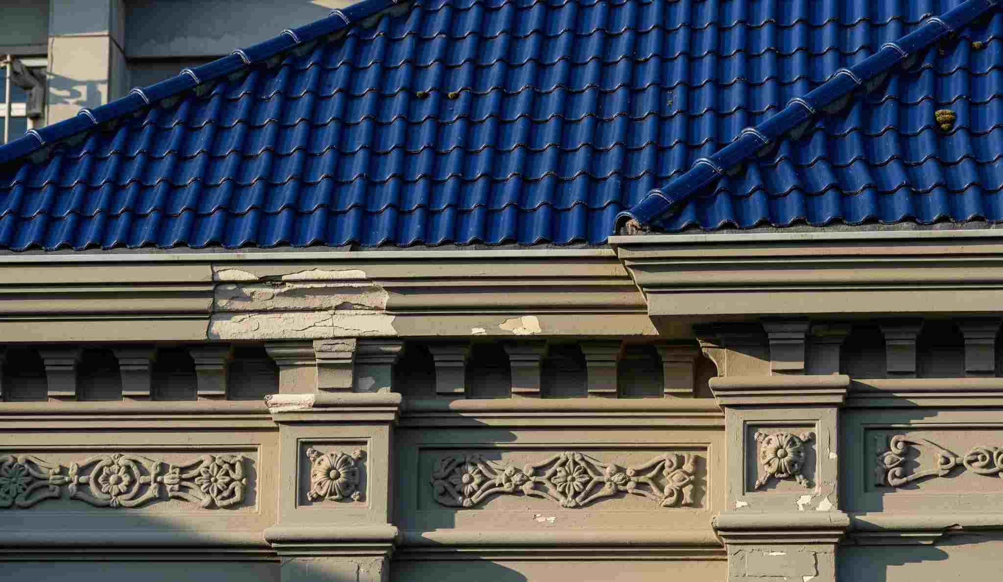 Blue Roof Tiles Soft Grey POP