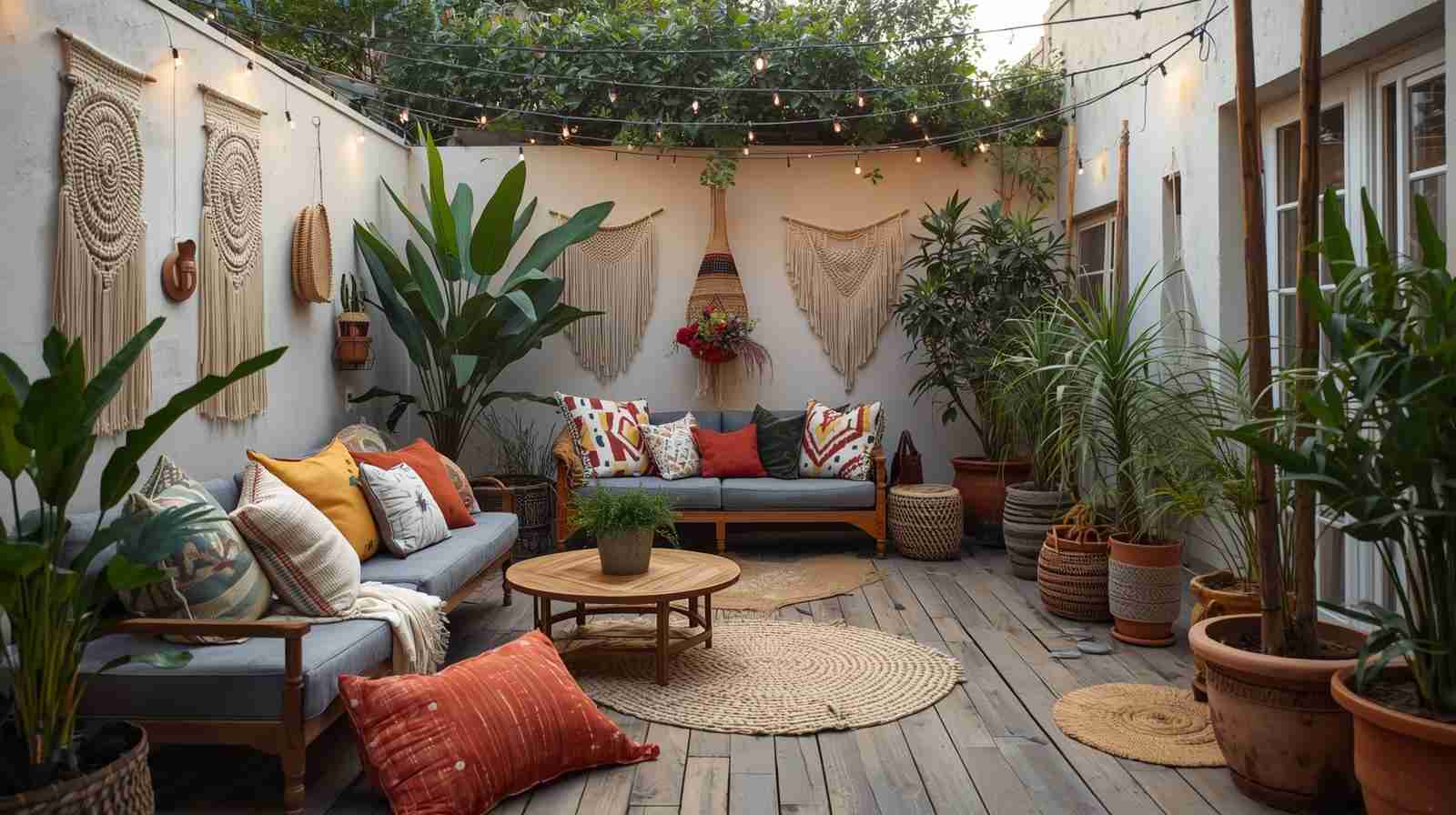 Bohemian Terrace Garden Retreat Design