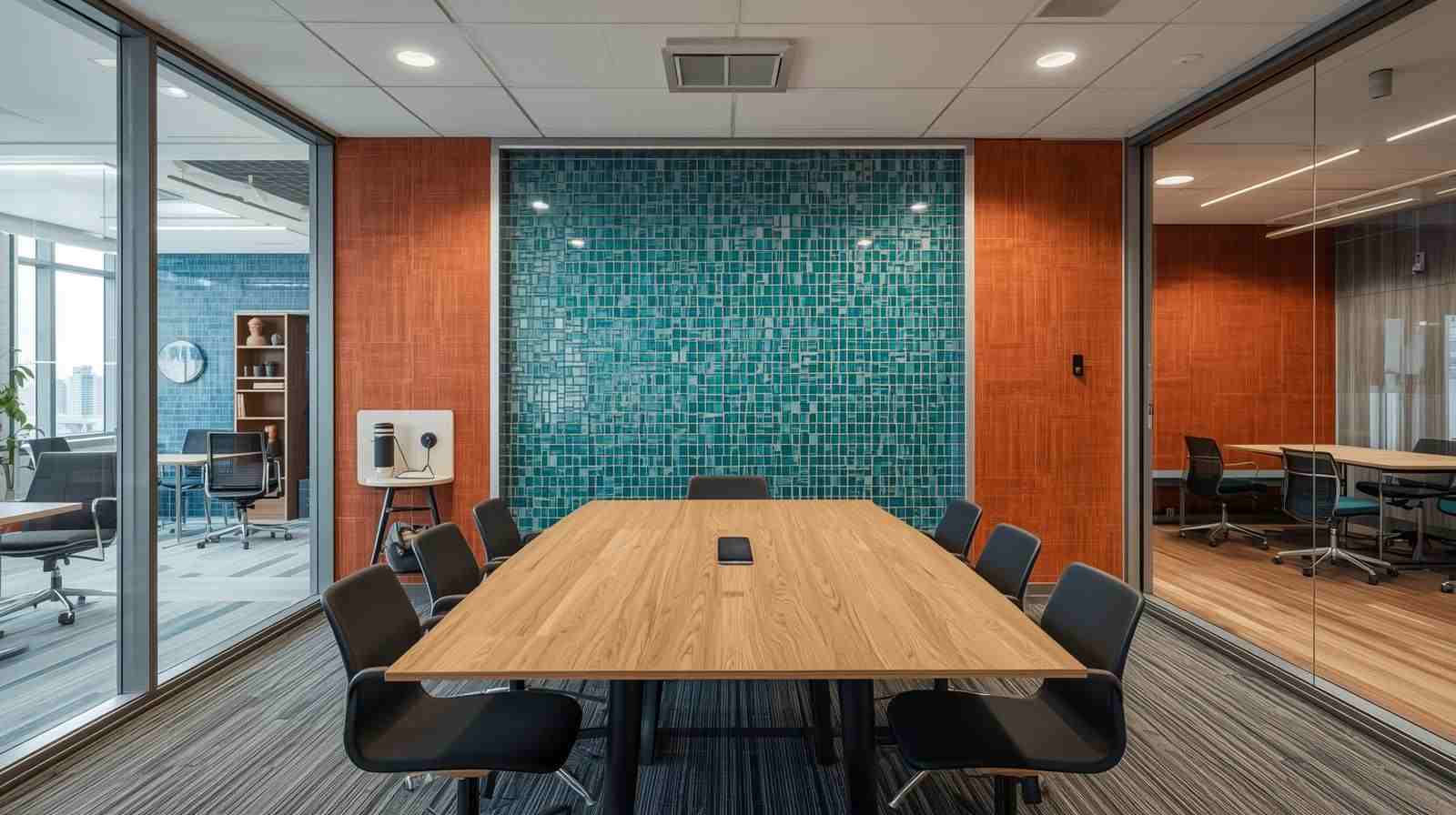 Bold Accent Walls with Porcelain or Ceramic Tiles