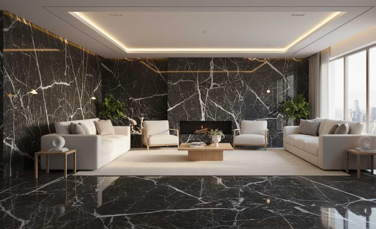 Bold Dark Grey with White Streaks