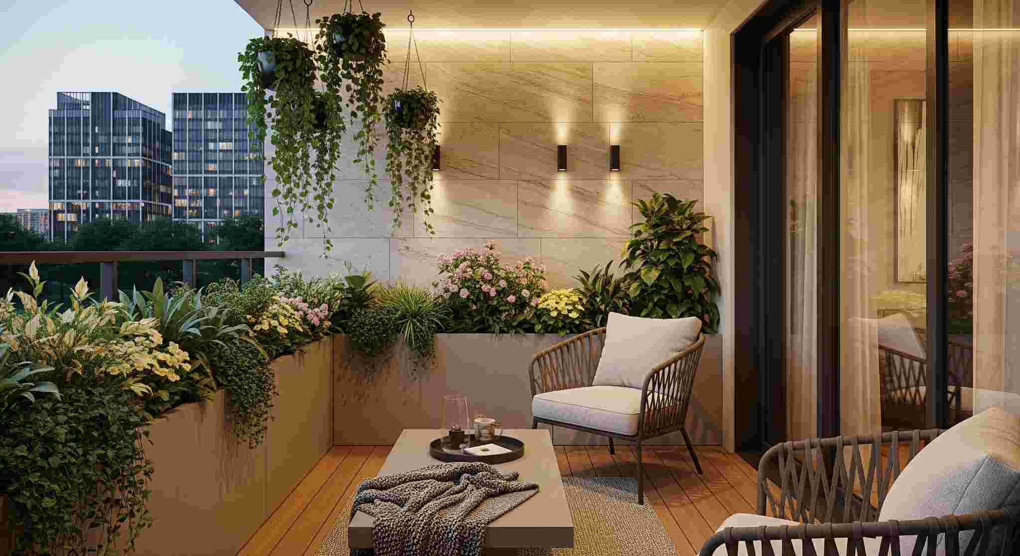 Bring Nature In with Balcony Greenery