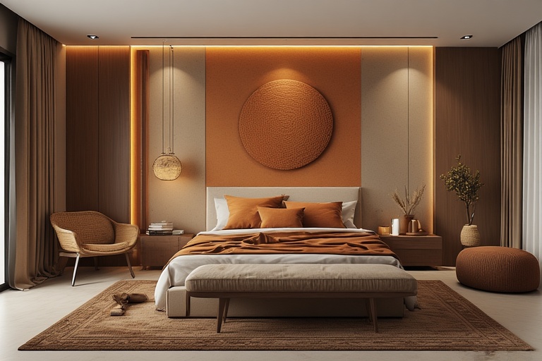 Brown & Alloy Orange – Warm, Rustic & Contemporary Earth-Tone Blend