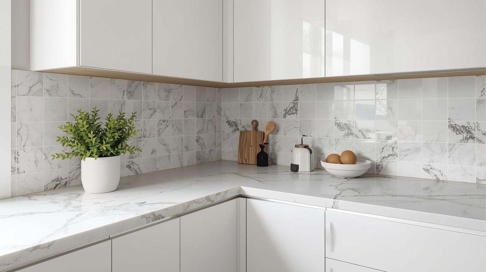 Budget-Friendly Marble Tile Corners
