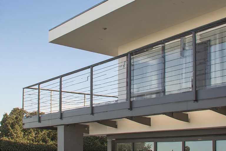Cable Railing Design for Roof