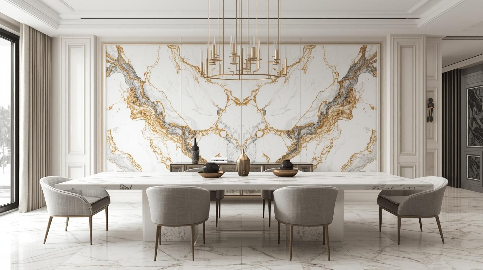 Calacatta Gold White Marble Texture