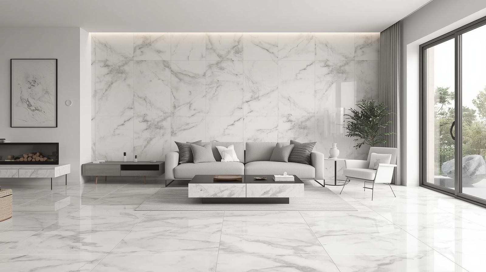Carrara White Marble Texture