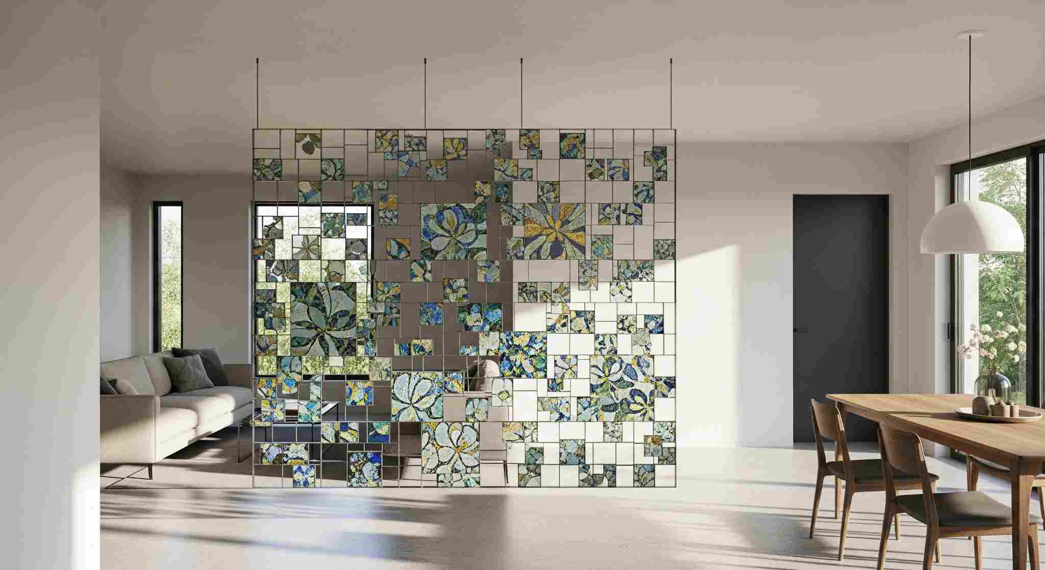 Ceiling Hung Tile Screens