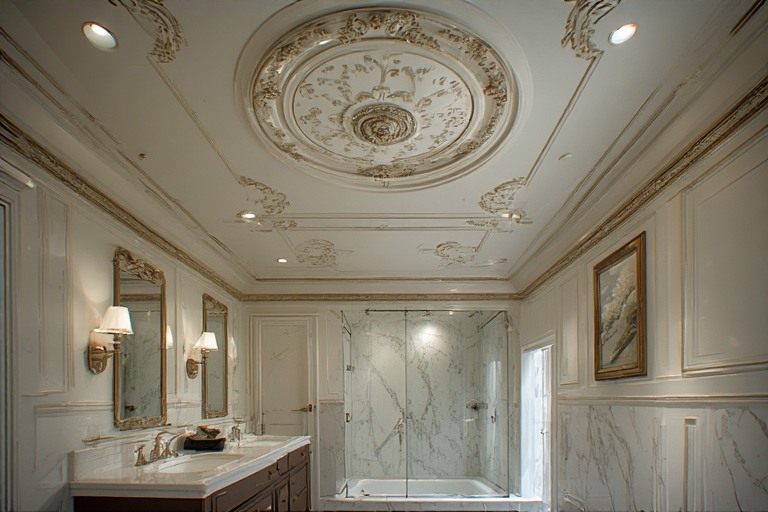 Architectural Bathroom Ceiling Design