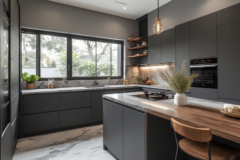 Charcoal Grey – Sleek Kitchen Colour for a Premium Look