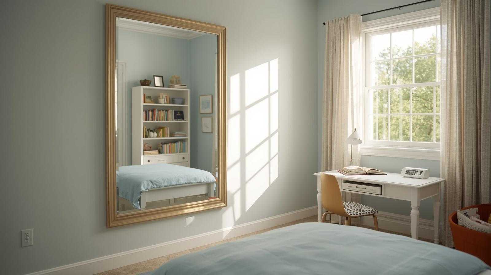Kids room mirror direction as per vastu.
