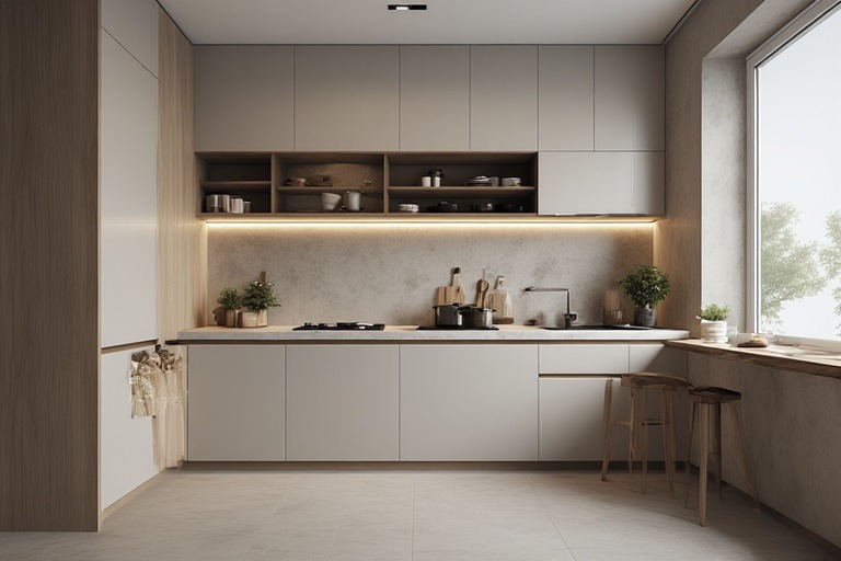 Choose Compact, Minimalist Modular Kitchen Layouts