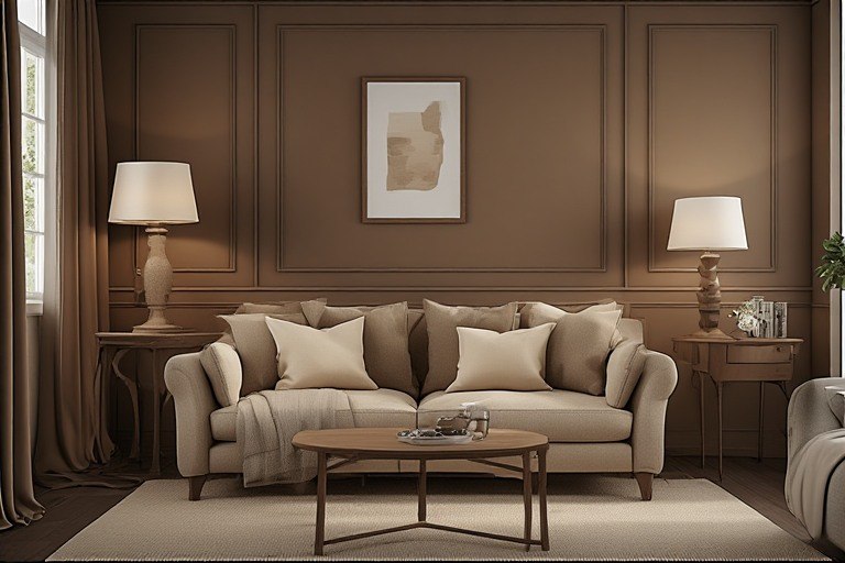 Classic brown and beige kitchen colour combination