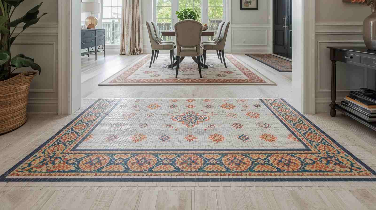 Classic Single-Row Floor Tile Border