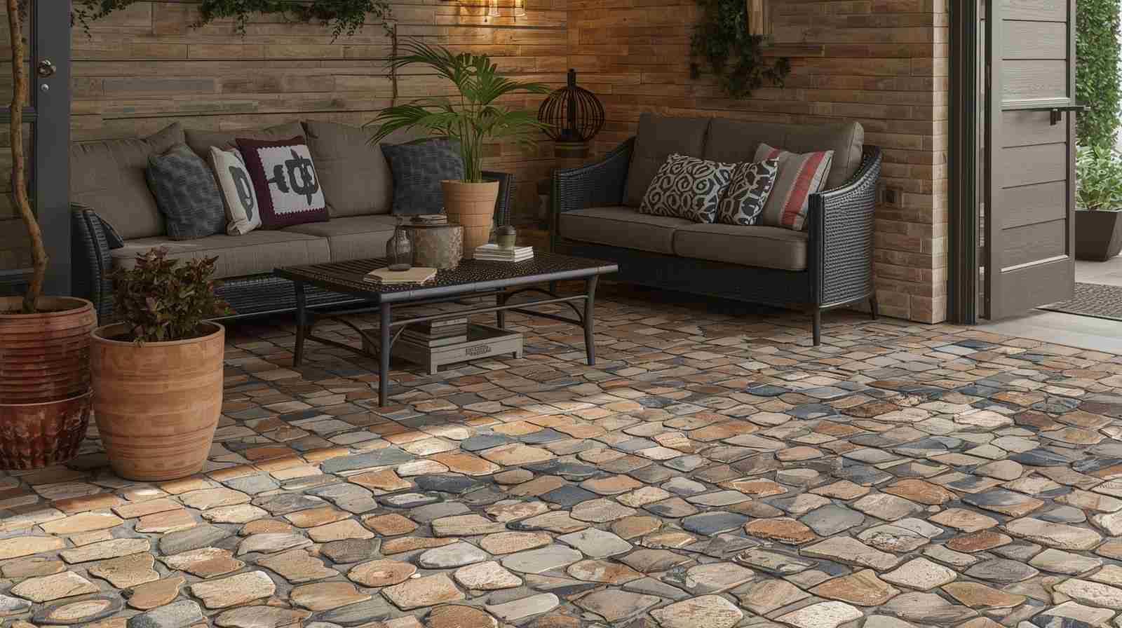 Cobblestone Effect Tiles