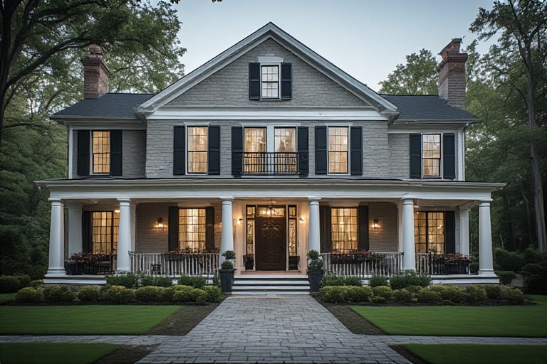 Colonial Charm Front Porch Designs