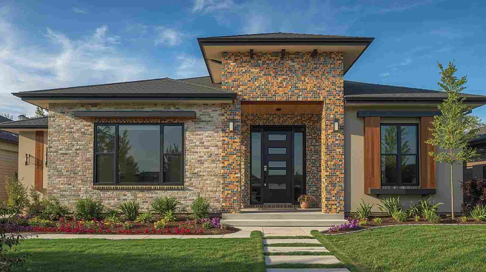 Colourful stone mosaics