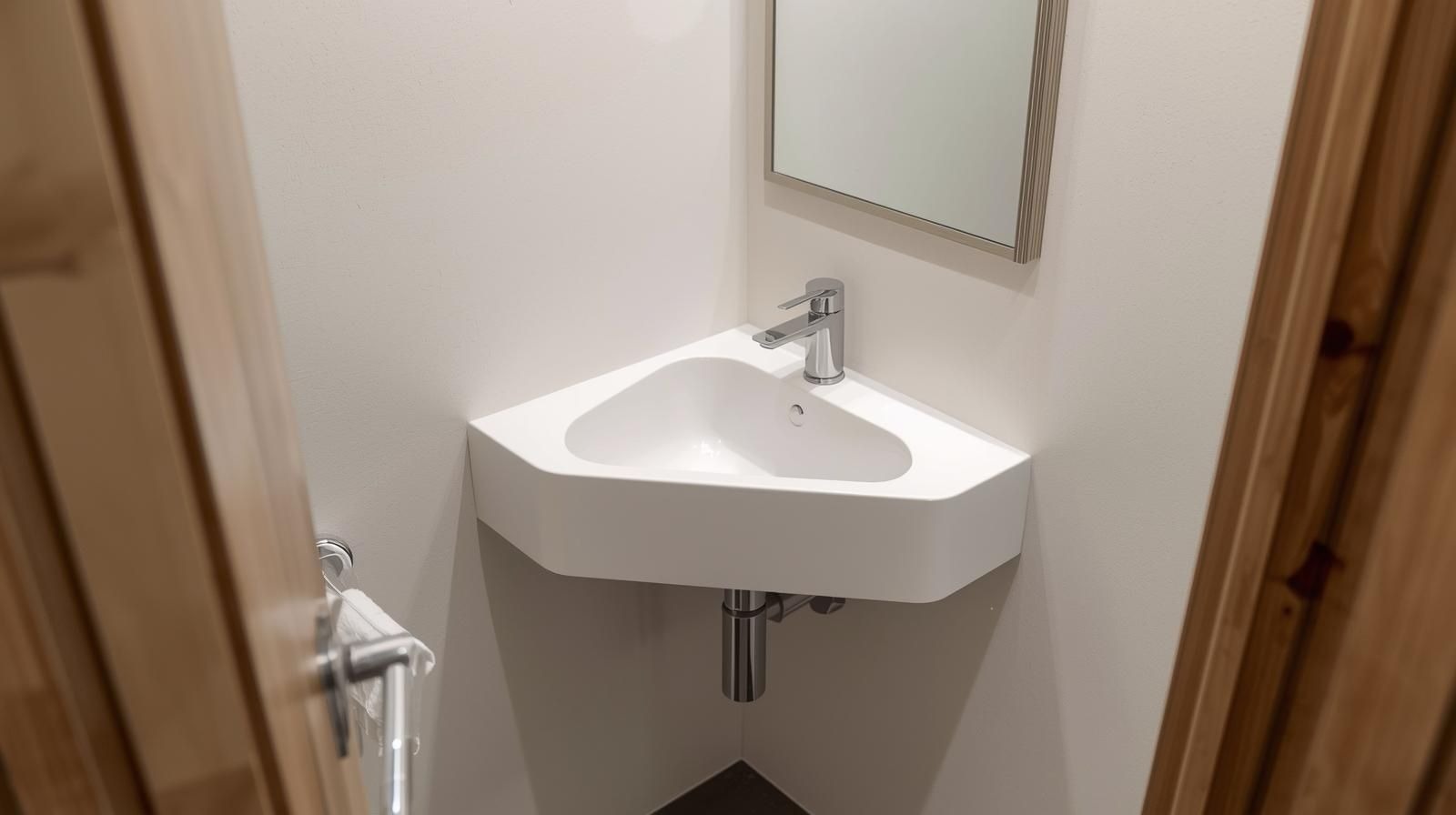 Compact Corner Basins for Space Efficiency