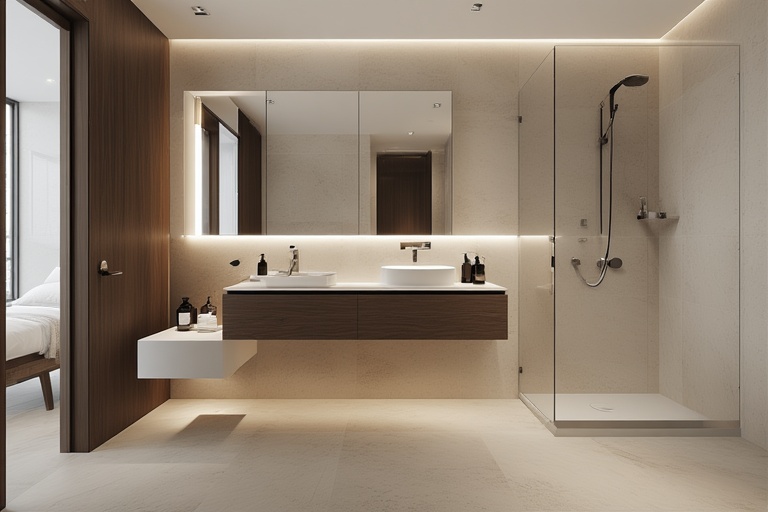 Compact Minimalist Floating Wash Basin Cabinet for Small Modern Bathrooms