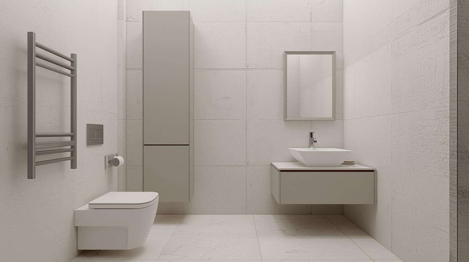 Compact PVC Cabinets for Small Bathrooms
