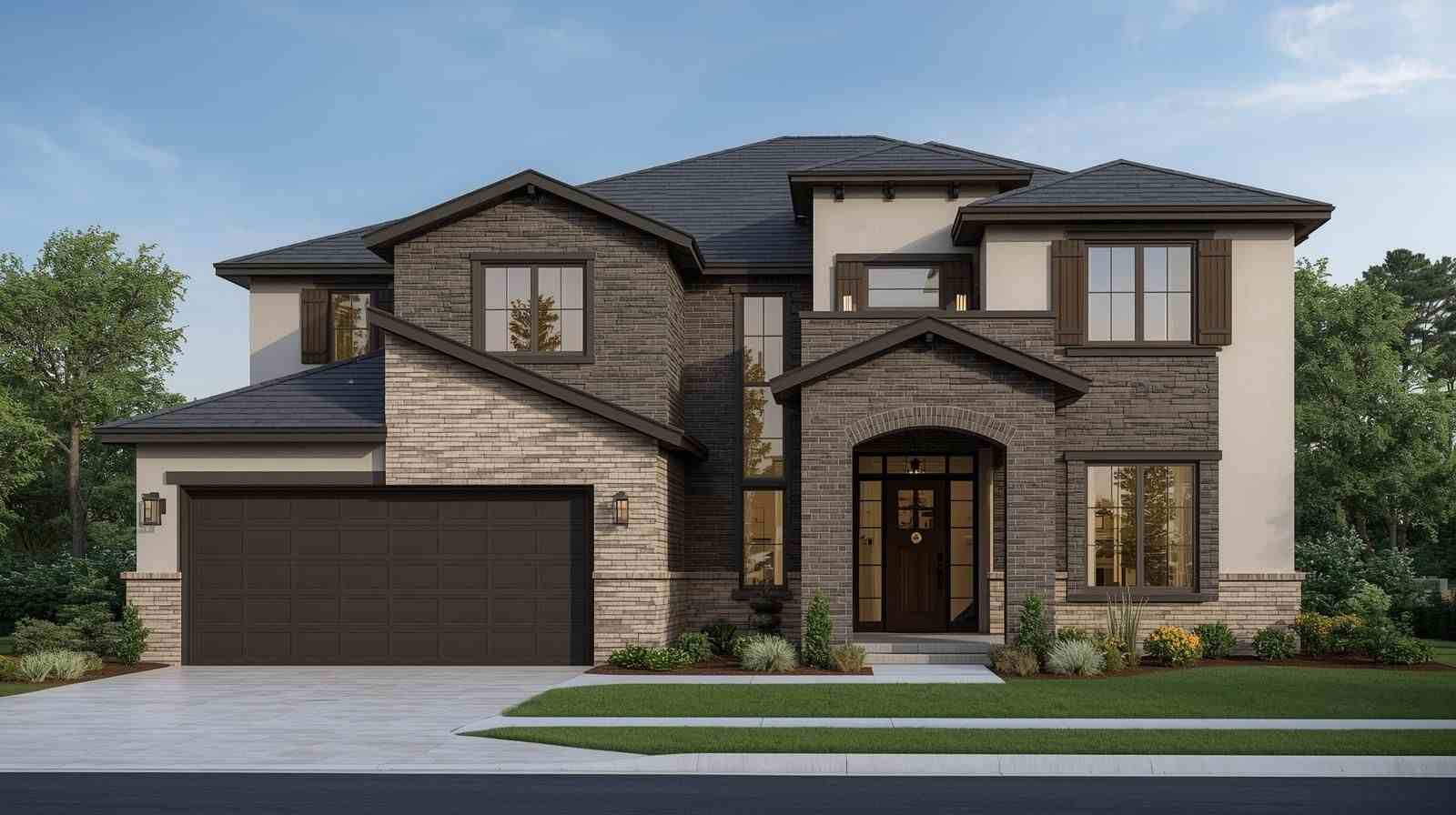 Contrast tile + stone combinations