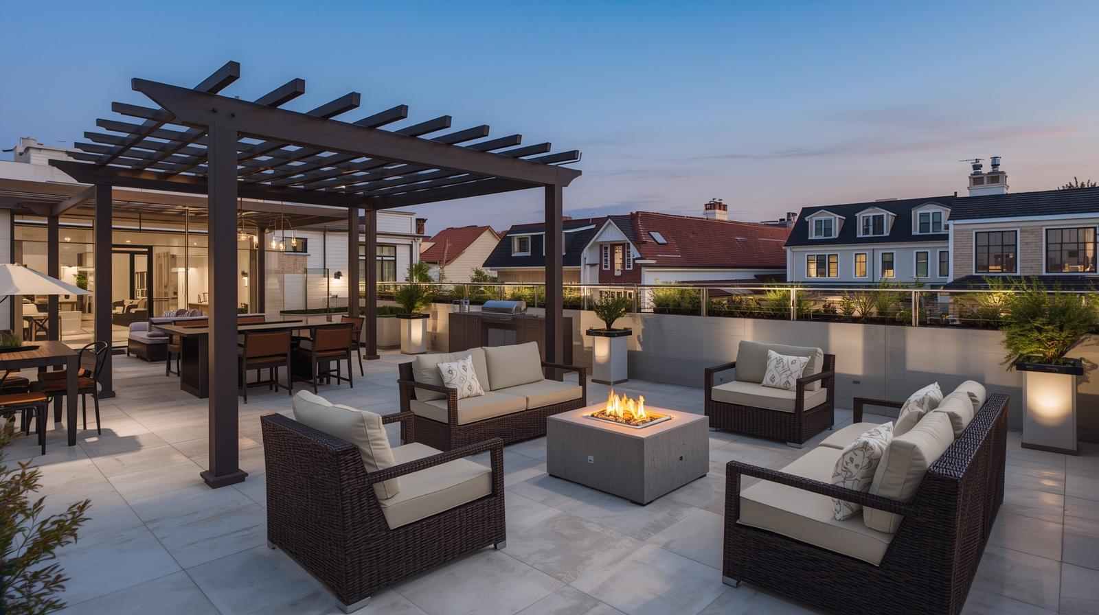 Cosy Rooftop Lounge Terrace Garden