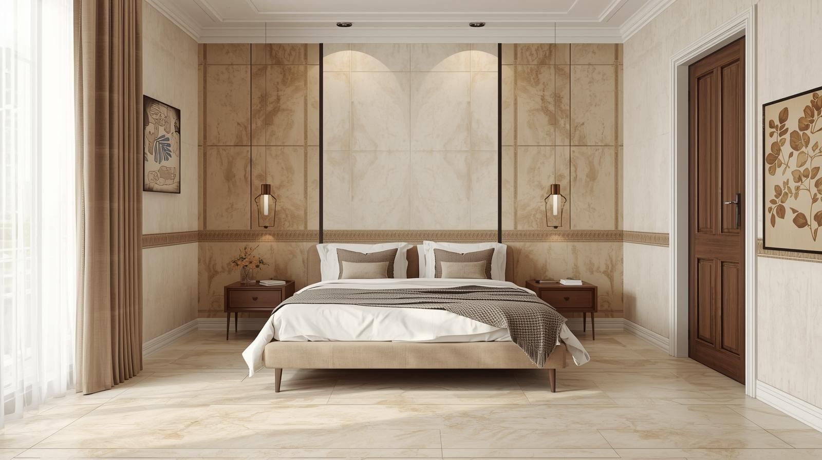 Crema Marfil White Marble Texture