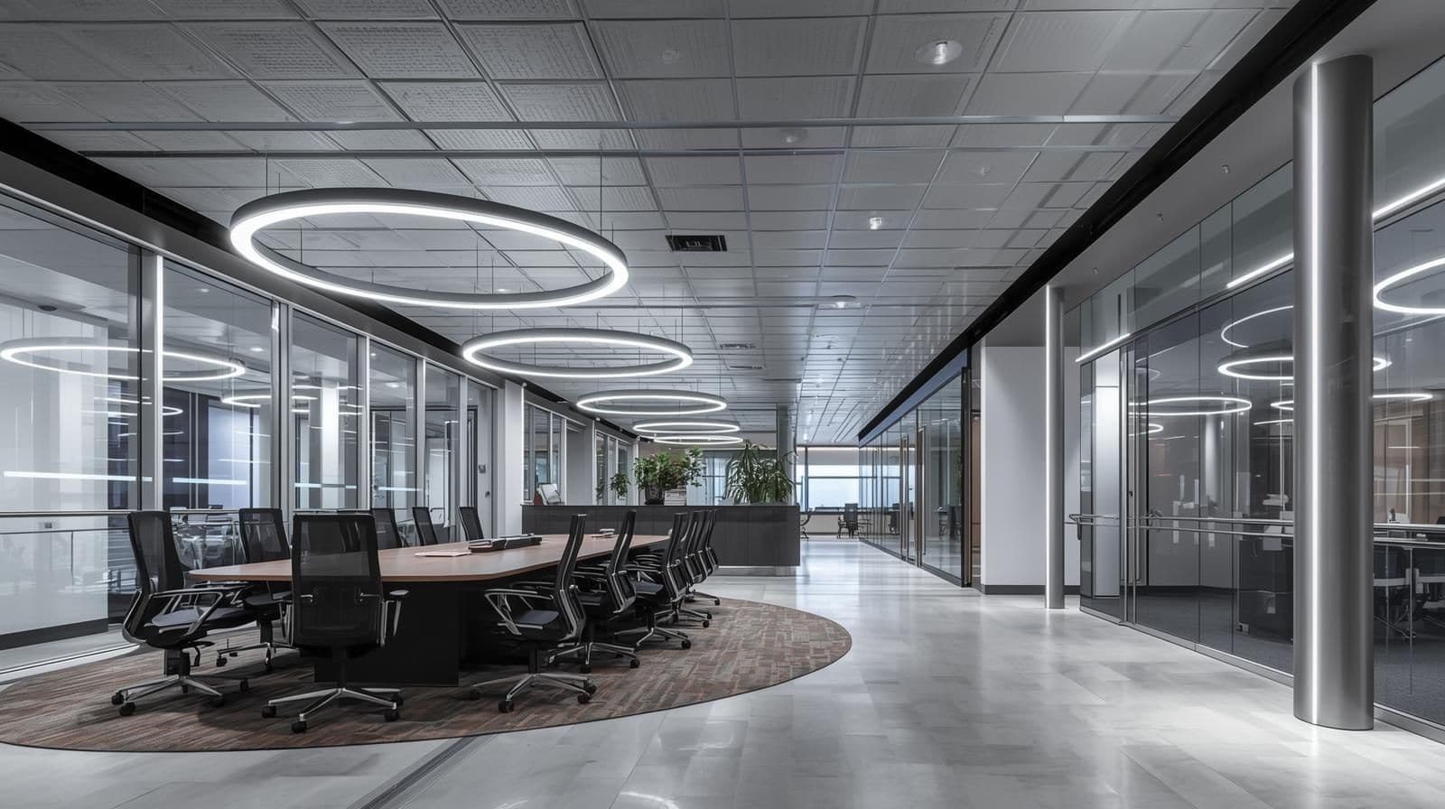 Curved Ceilings with Seamless Tile Finishes.