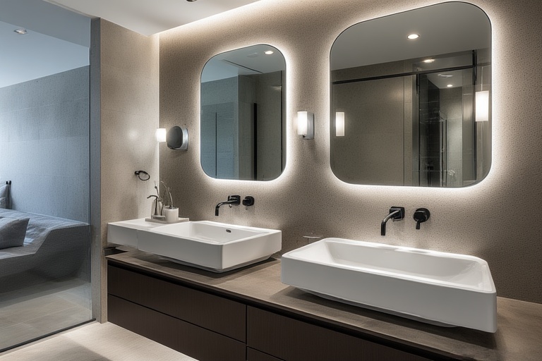 Customisable Mirrors with Tech Features for Personalized Bathroom and Living Room Decor