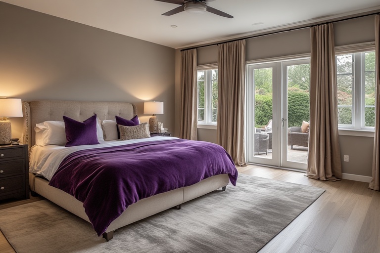 Deep Plum and Champagne Beige for Warm and Luxurious Interiors