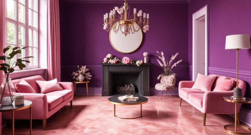 Deep Violet & Soft Pink – Romantic, Warm & Beautiful Dual-Tone Style