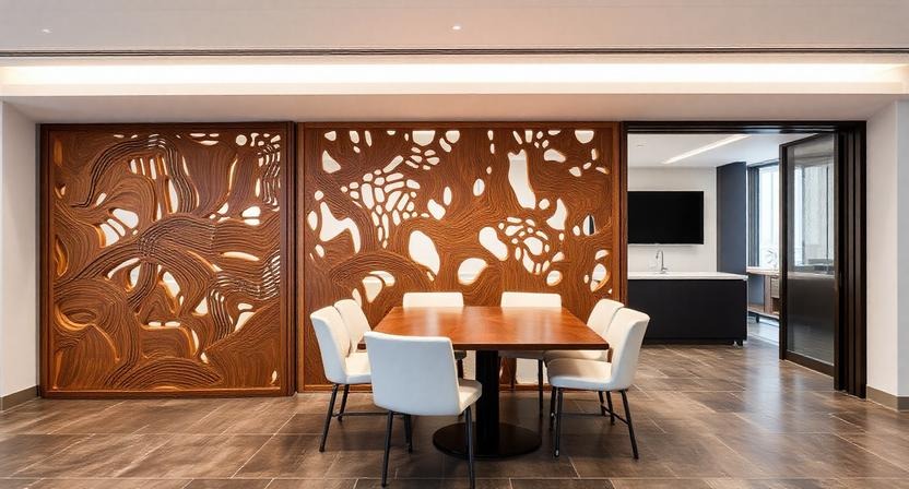 Designer Art-Style Wooden Screens