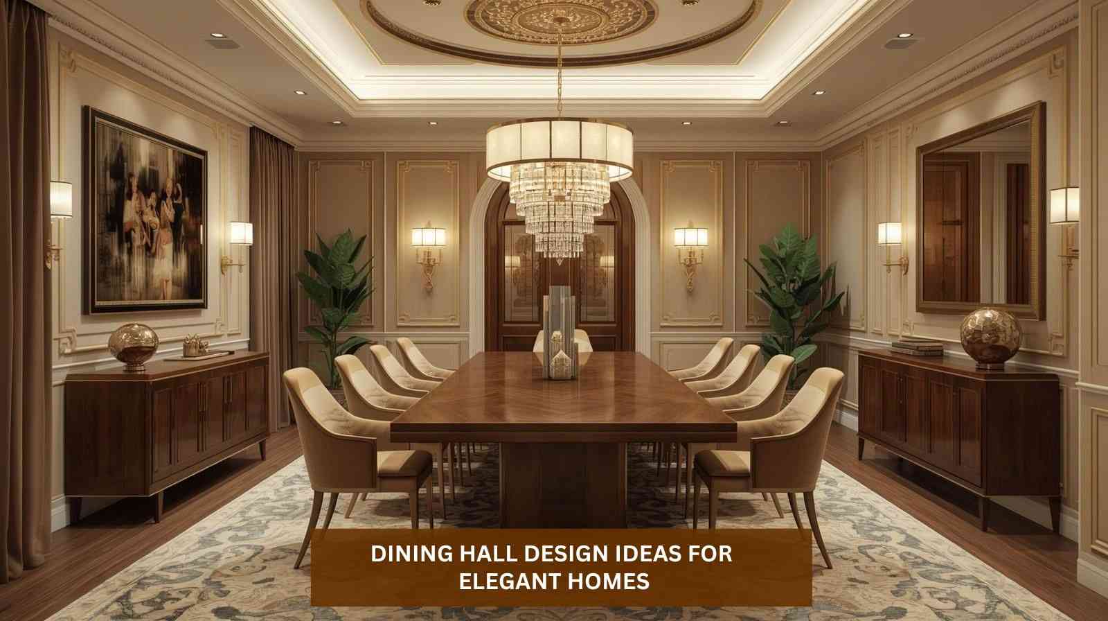 15 Dining Hall Design Ideas for Elegant Homes | Simpolo