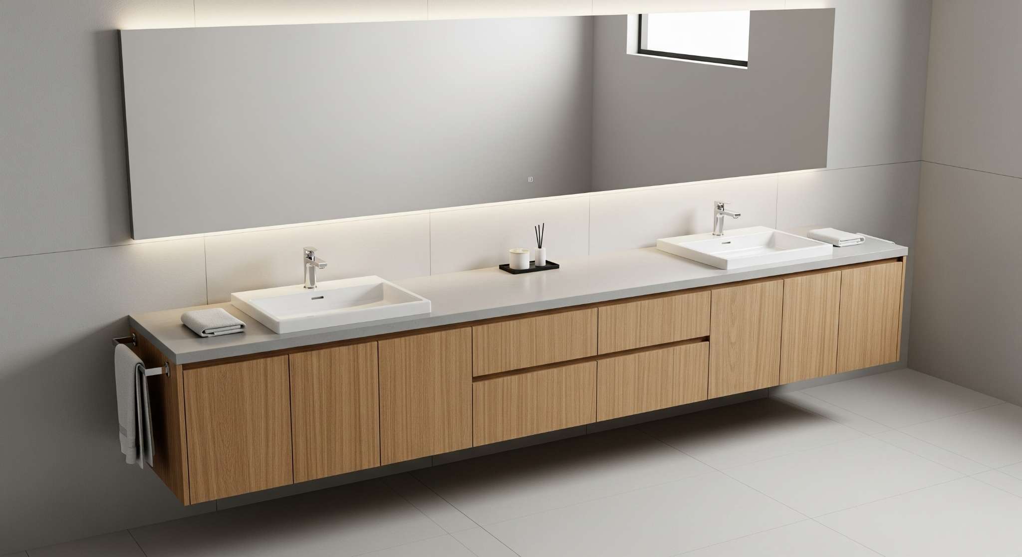 Double Basin Cabinet Design for Shared Spaces