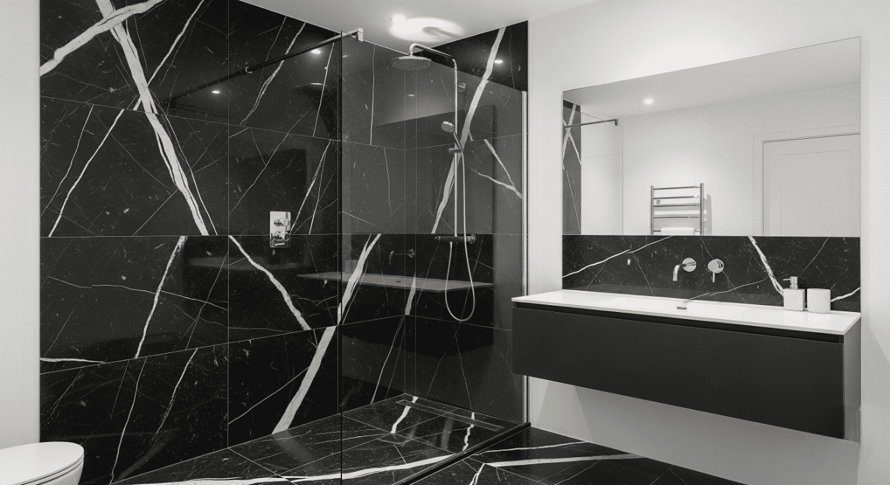 Dramatic Depth with Nero Marquina Marble
