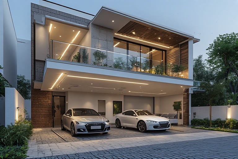 Duplex House Car Parking Design