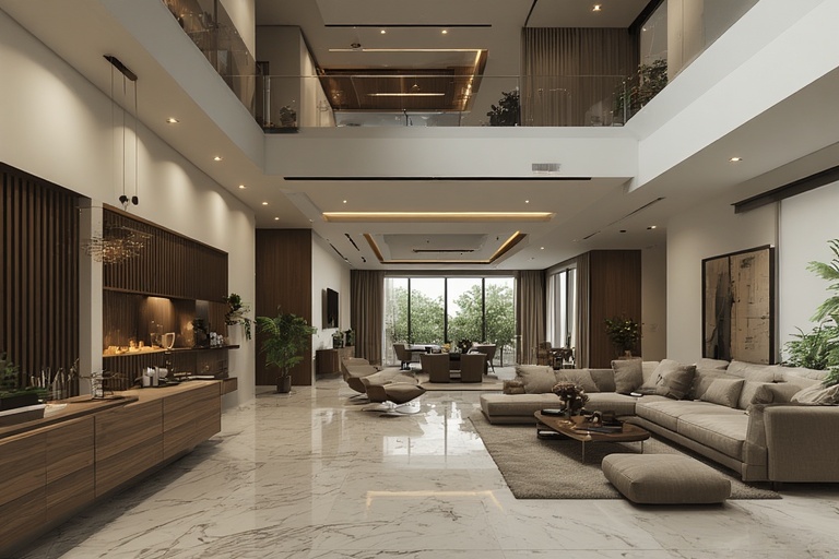 Duplex Incorporating Sustainable Materials for Eco-Friendly Modern Homes